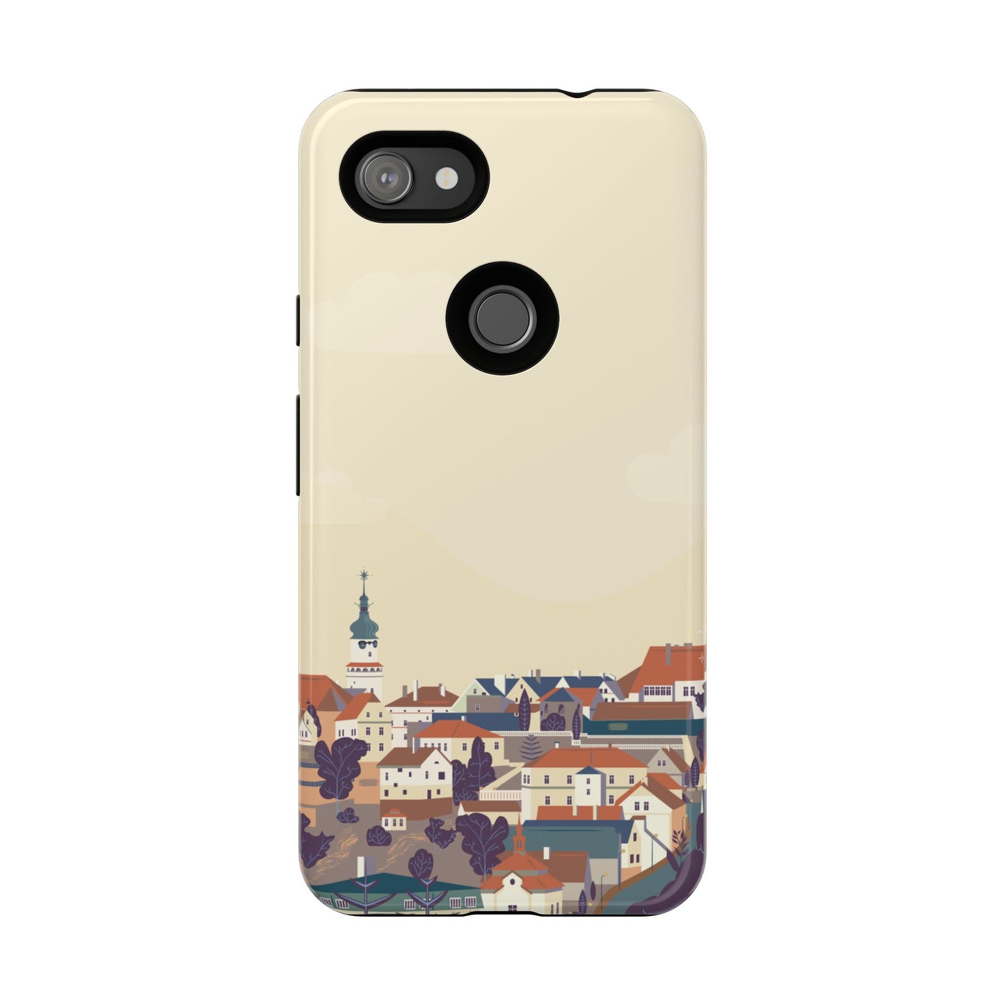 Artistic Phone Case - Charming Village Design