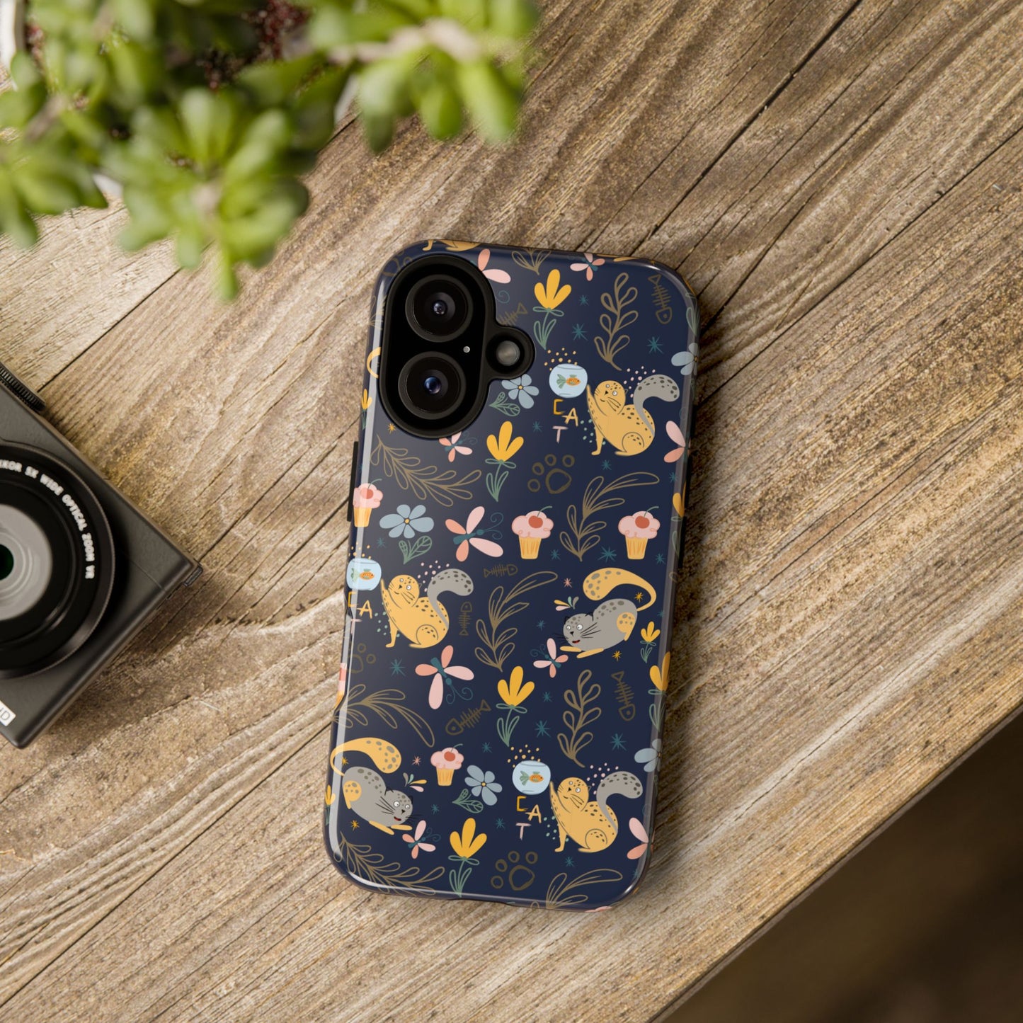Cat-Themed Tough Phone Case - Tough Case For Stylish Protection