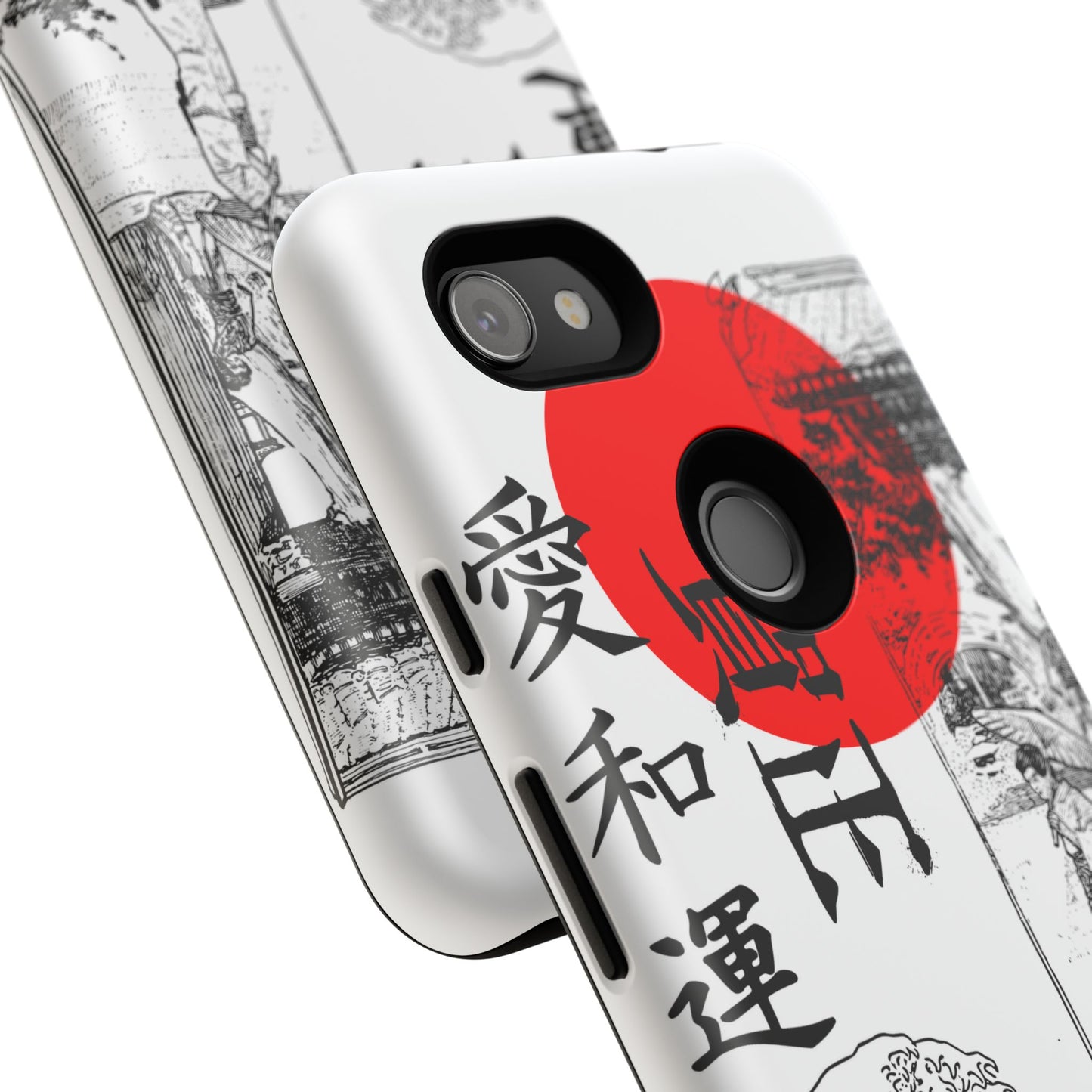 Japanese Zen Art Phone Case - Tough Cases with Wave Design