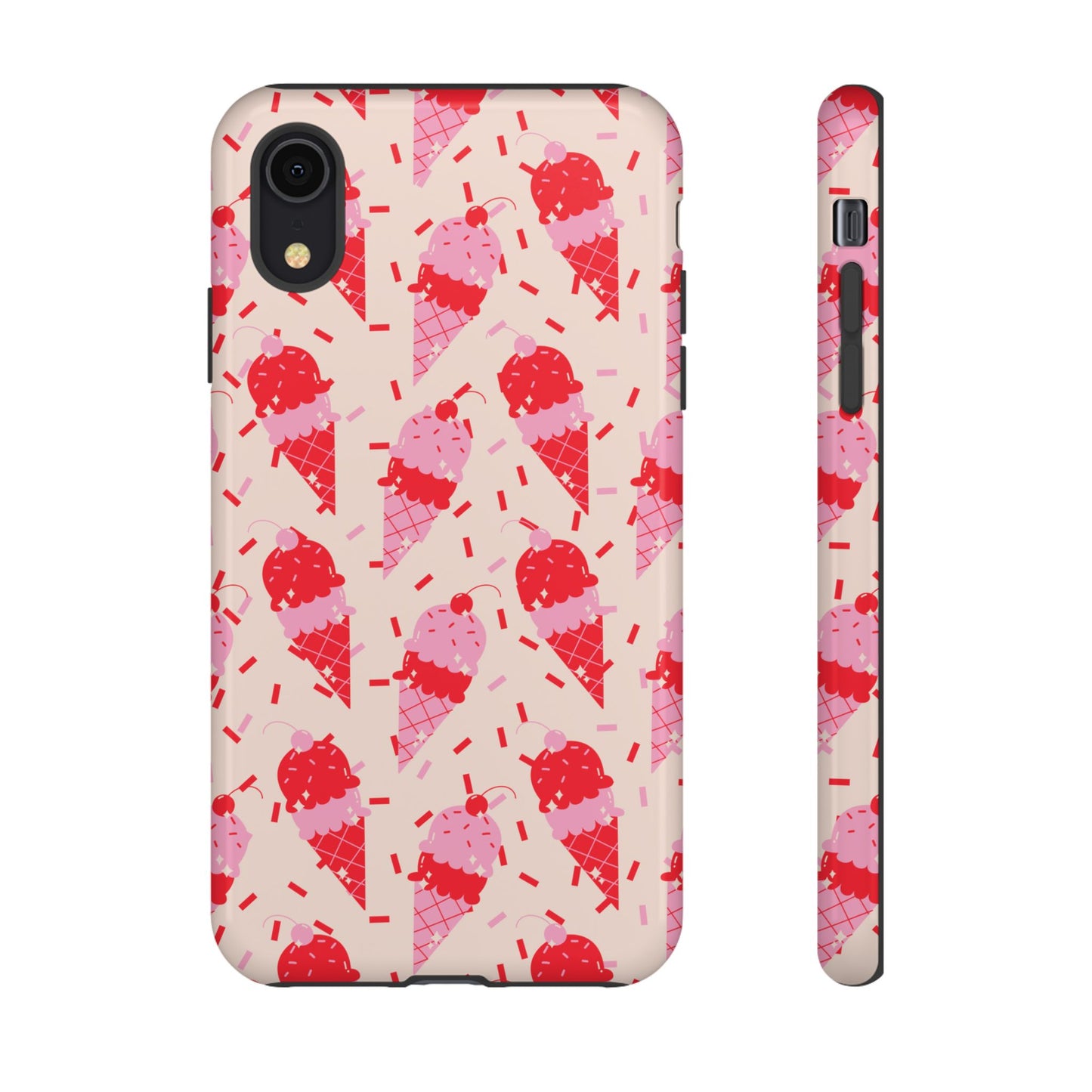 Ice Cream Phone Case - Cute Tough Cases for Ice Cream Lovers, Fun Summer Accessory, Birthday Gift, Colorful iPhone Cover