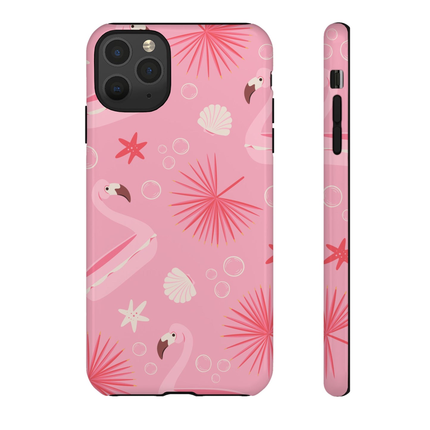 Tough Cases: Tropical Flamingo Phone Case for Summer Vibes