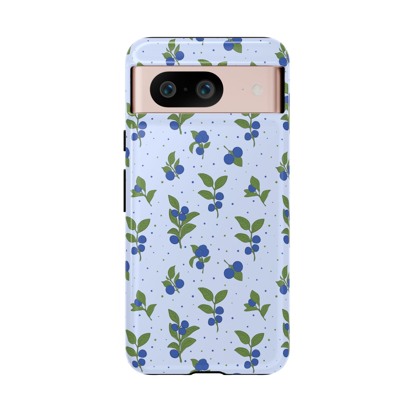 Floral Tough Phone Case - Blueberry Blossom Design