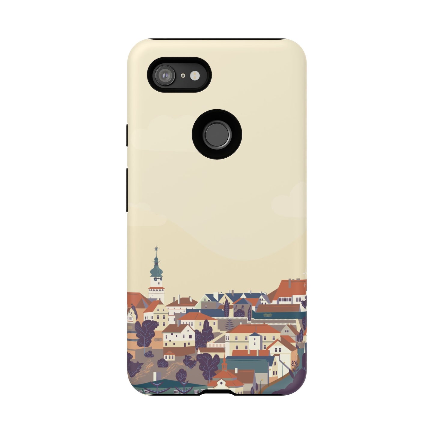 Artistic Phone Case - Charming Village Design