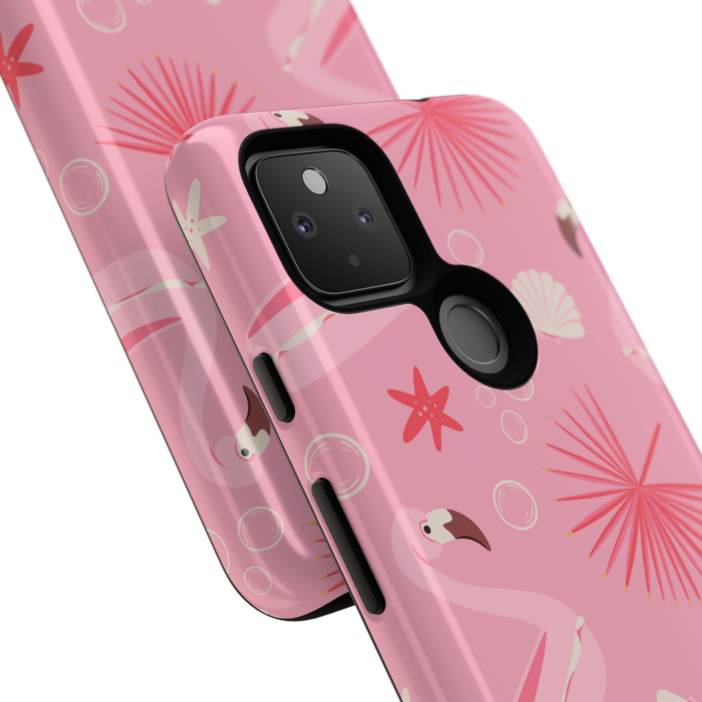 Tough Cases: Tropical Flamingo Phone Case for Summer Vibes