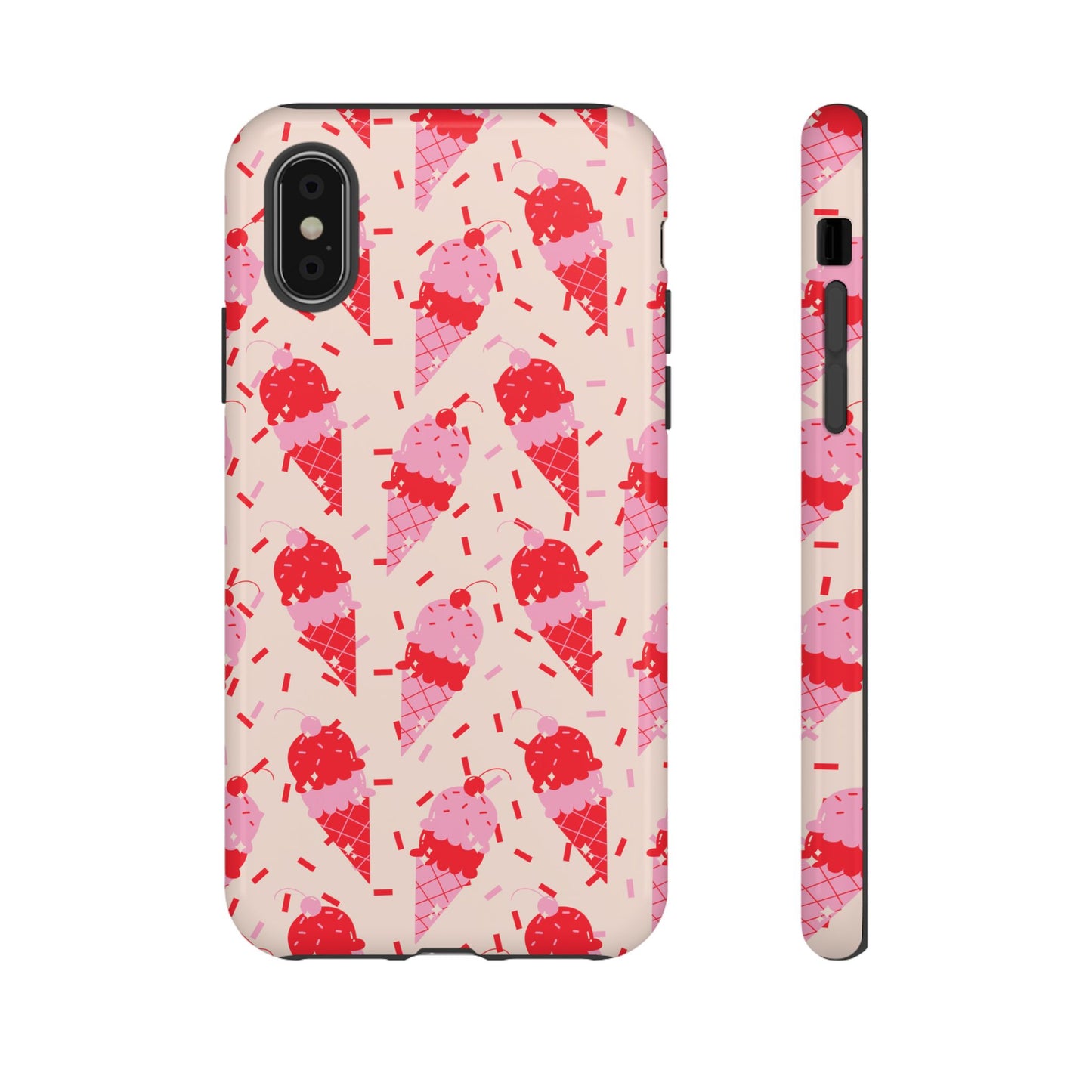 Ice Cream Phone Case - Cute Tough Cases for Ice Cream Lovers, Fun Summer Accessory, Birthday Gift, Colorful iPhone Cover