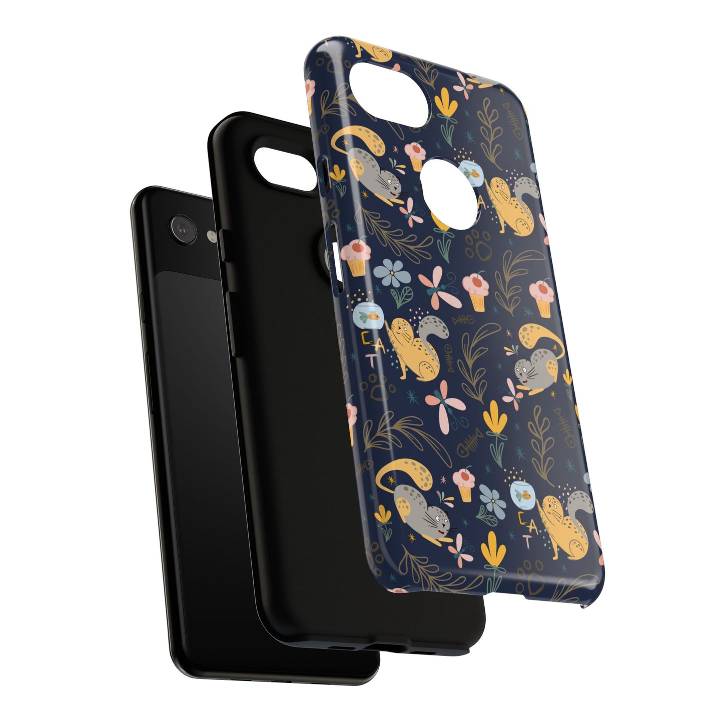 Cat-Themed Tough Phone Case - Tough Case For Stylish Protection