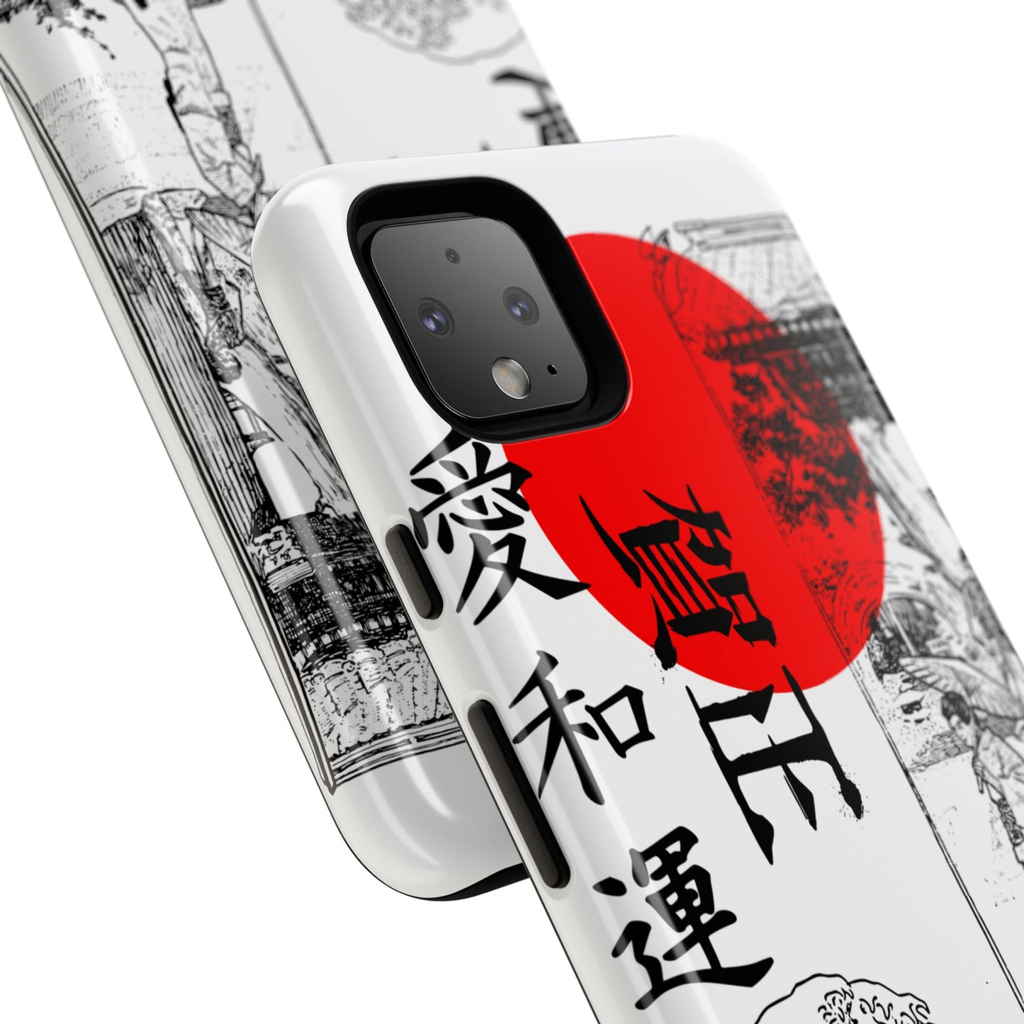 Japanese Zen Art Phone Case - Tough Cases with Wave Design