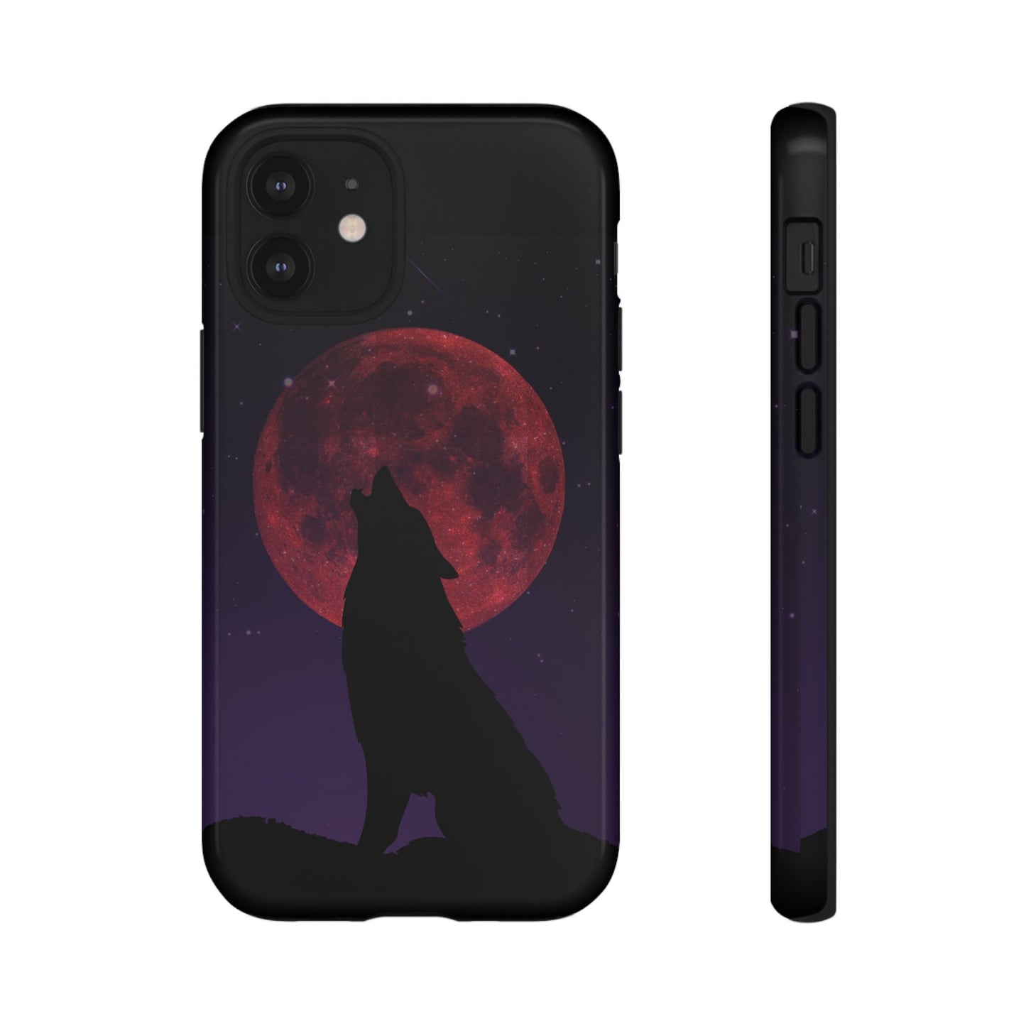 Wolf Howling at Blood Moon Phone Case - Tough & Stylish Protector