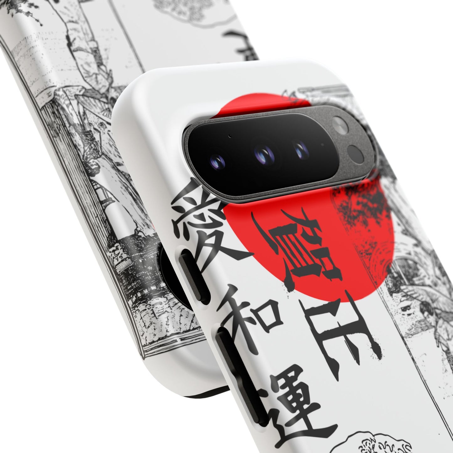 Japanese Zen Art Phone Case - Tough Cases with Wave Design
