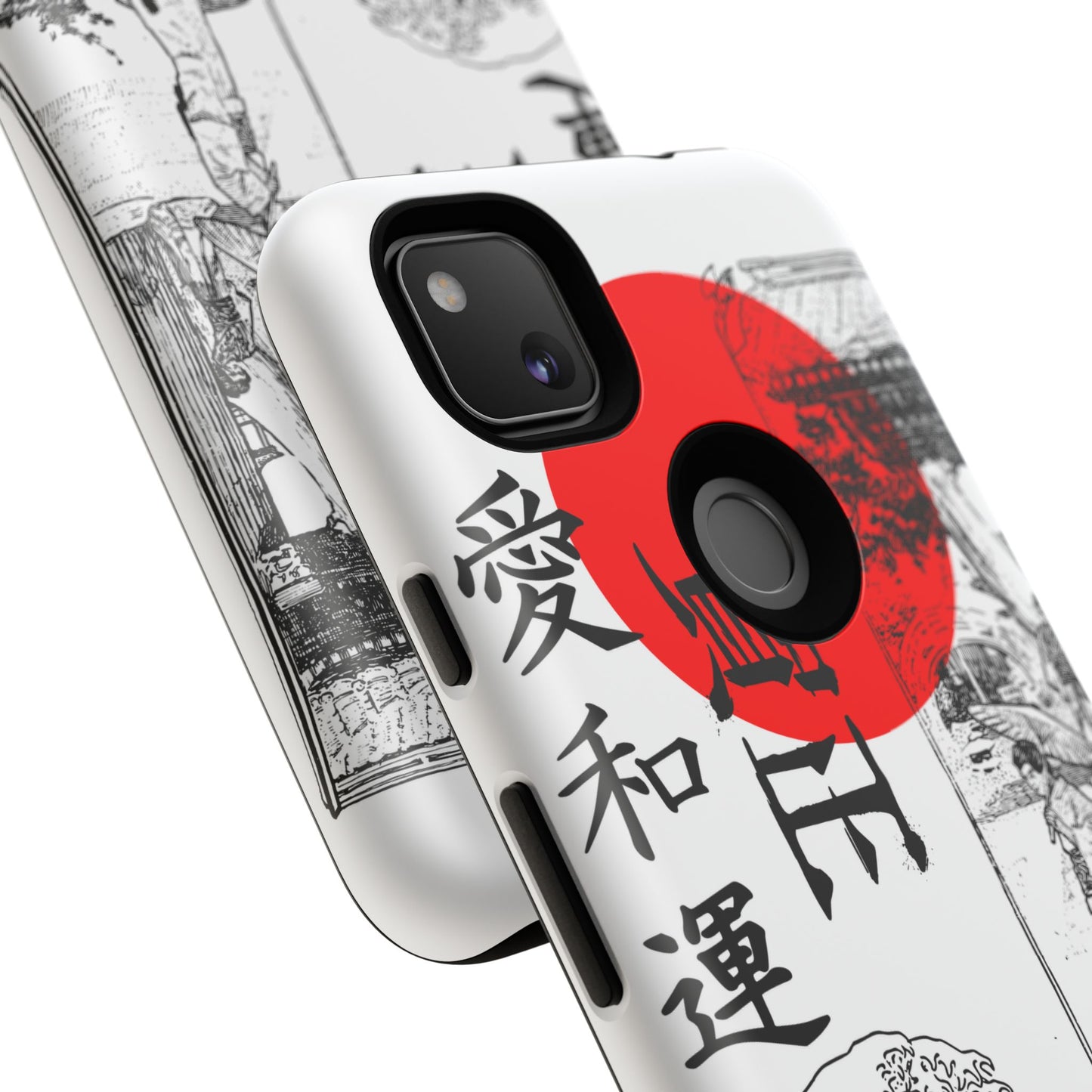 Japanese Zen Art Phone Case - Tough Cases with Wave Design