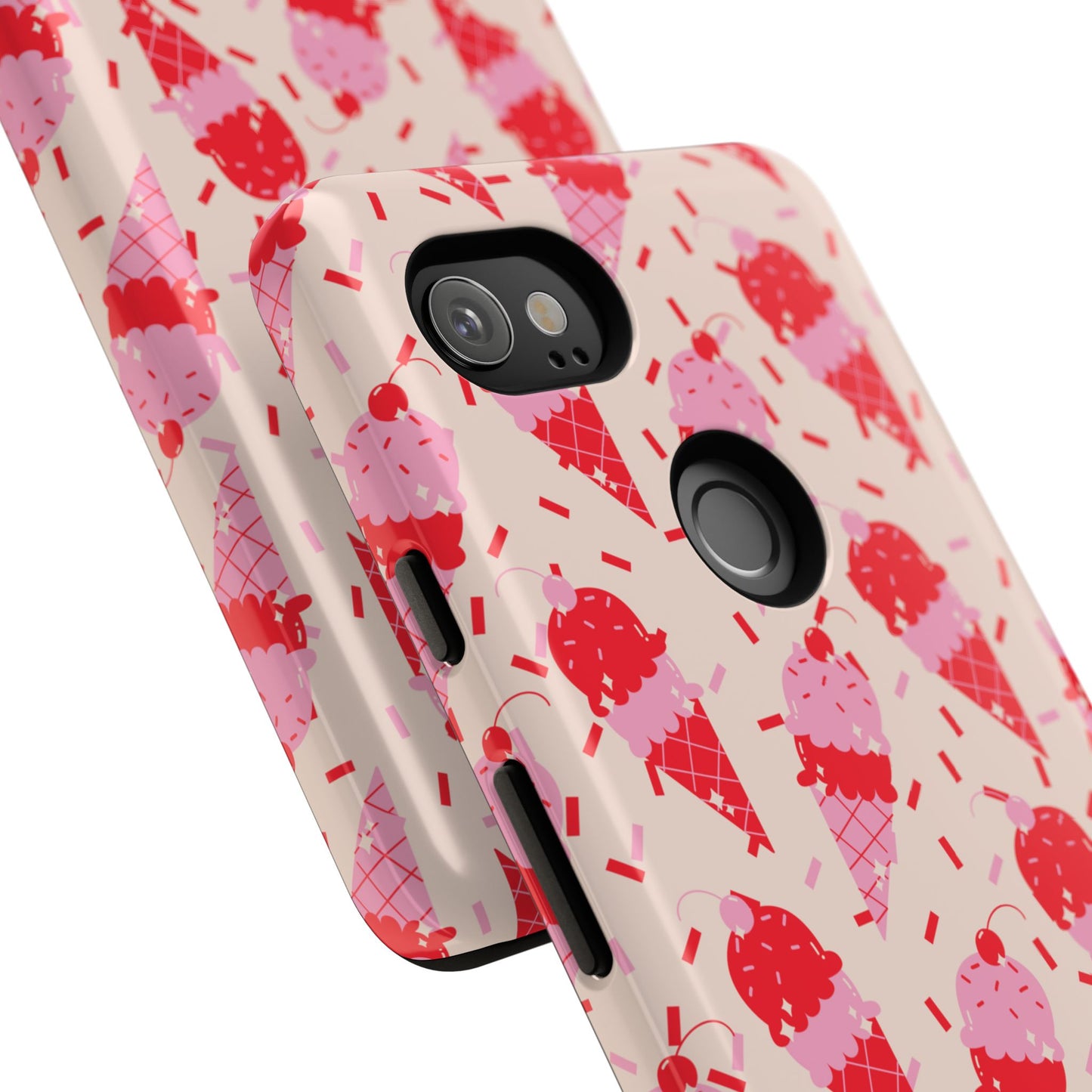 Ice Cream Phone Case - Cute Tough Cases for Ice Cream Lovers, Fun Summer Accessory, Birthday Gift, Colorful iPhone Cover