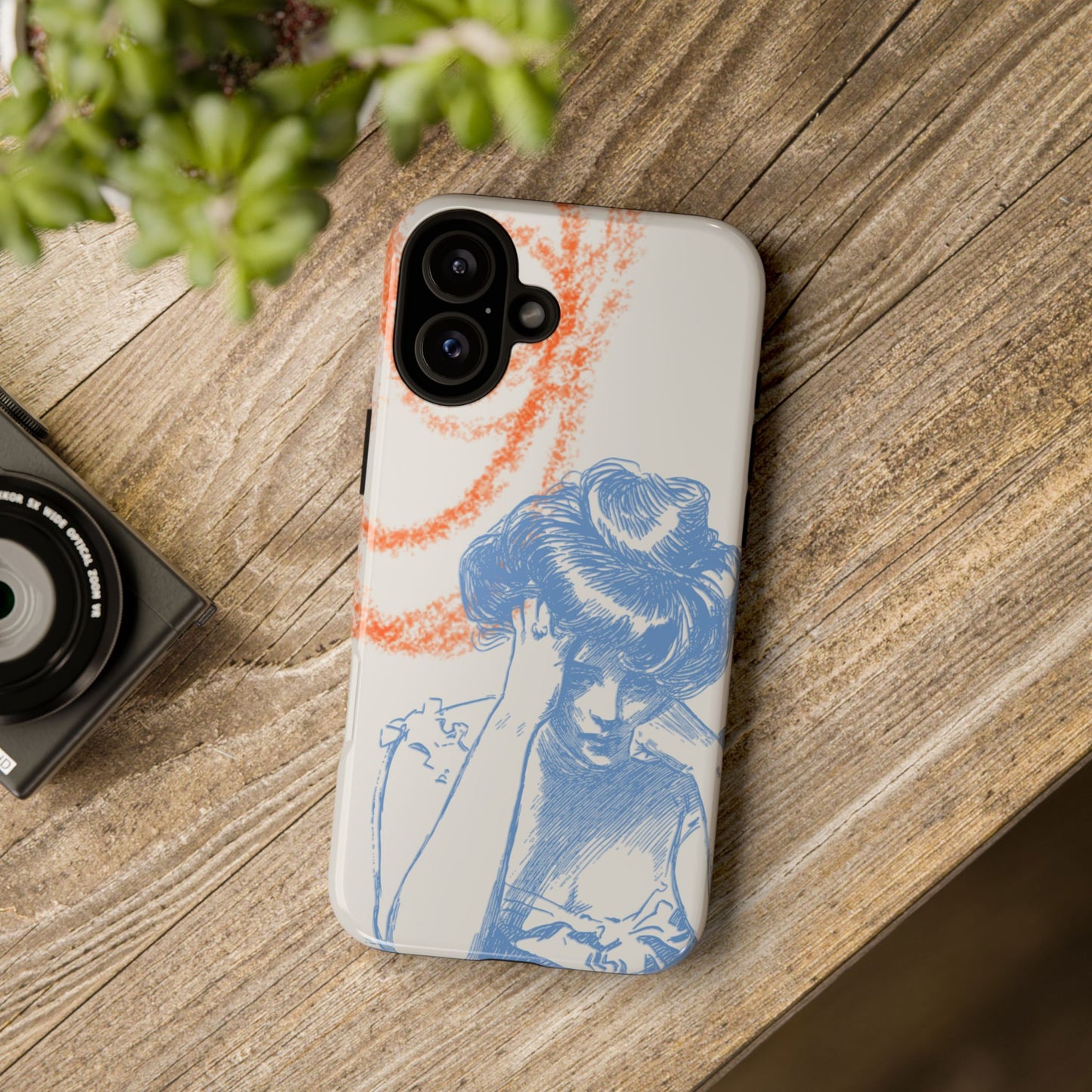 Artistic Phone Case with Stress Relief Design