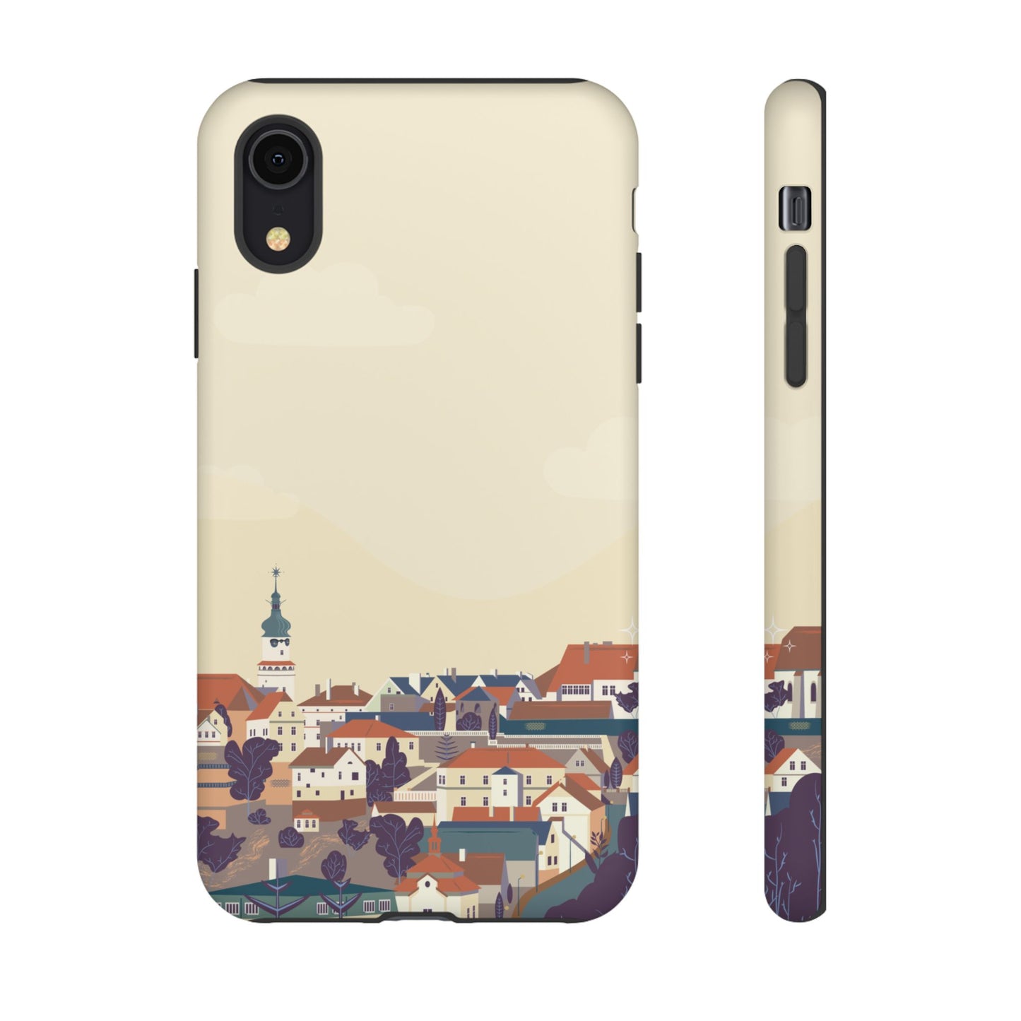 Artistic Phone Case - Charming Village Design