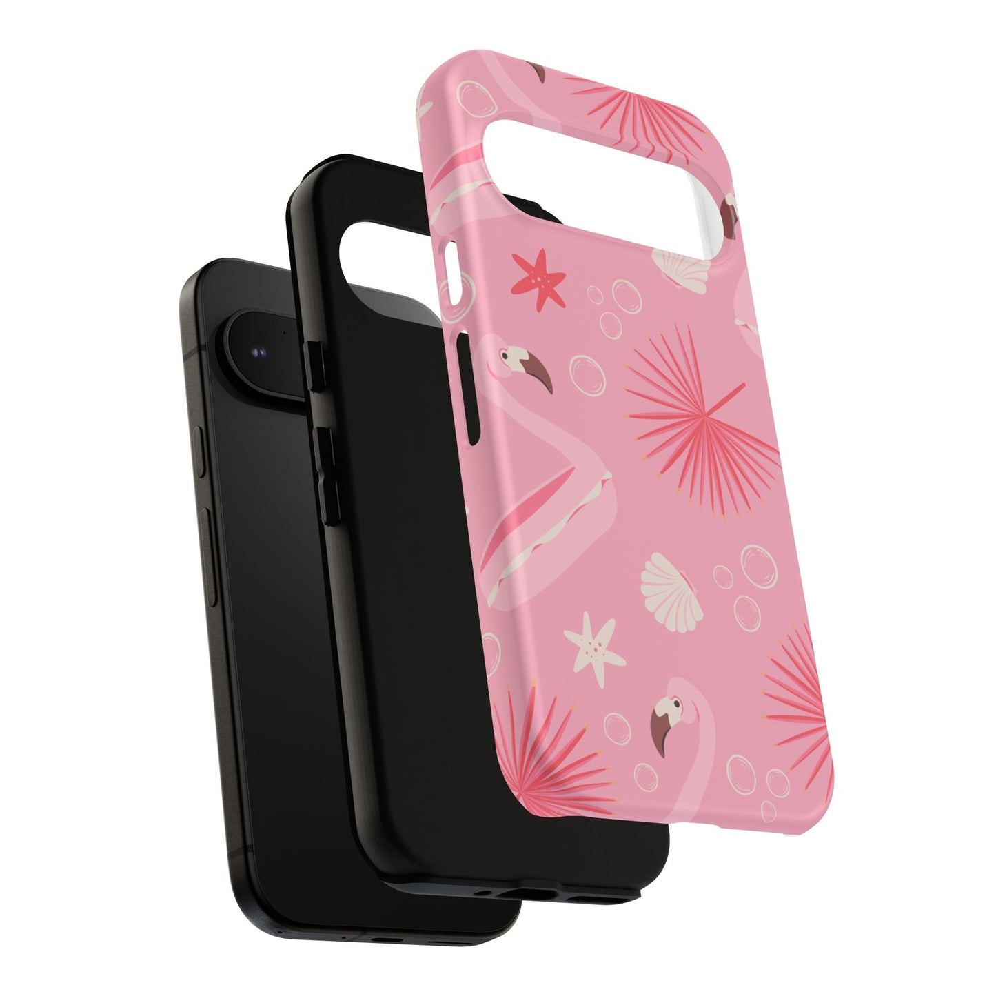 Tough Cases: Tropical Flamingo Phone Case for Summer Vibes