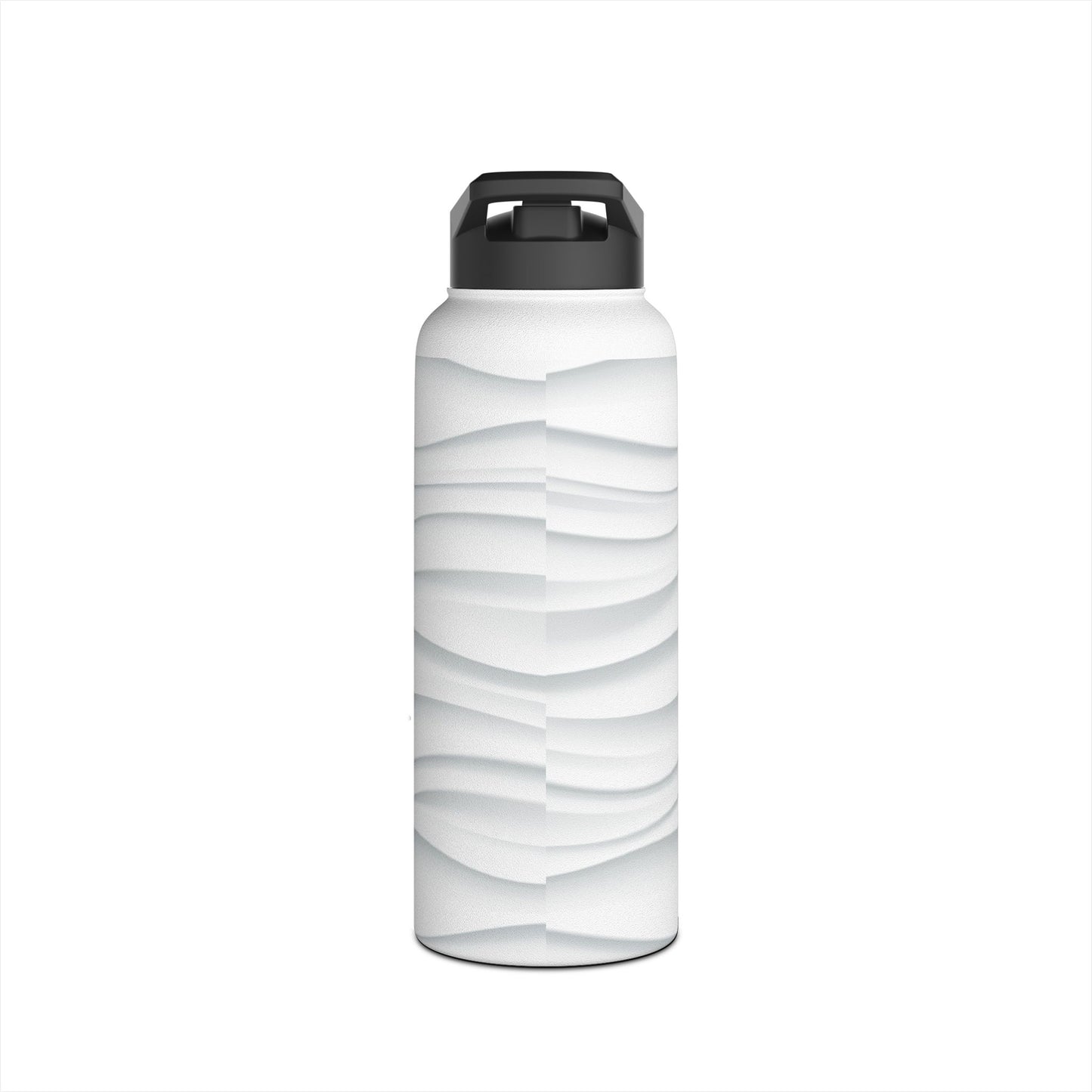 Stylish Stainless Steel Water Bottle - Wave Design