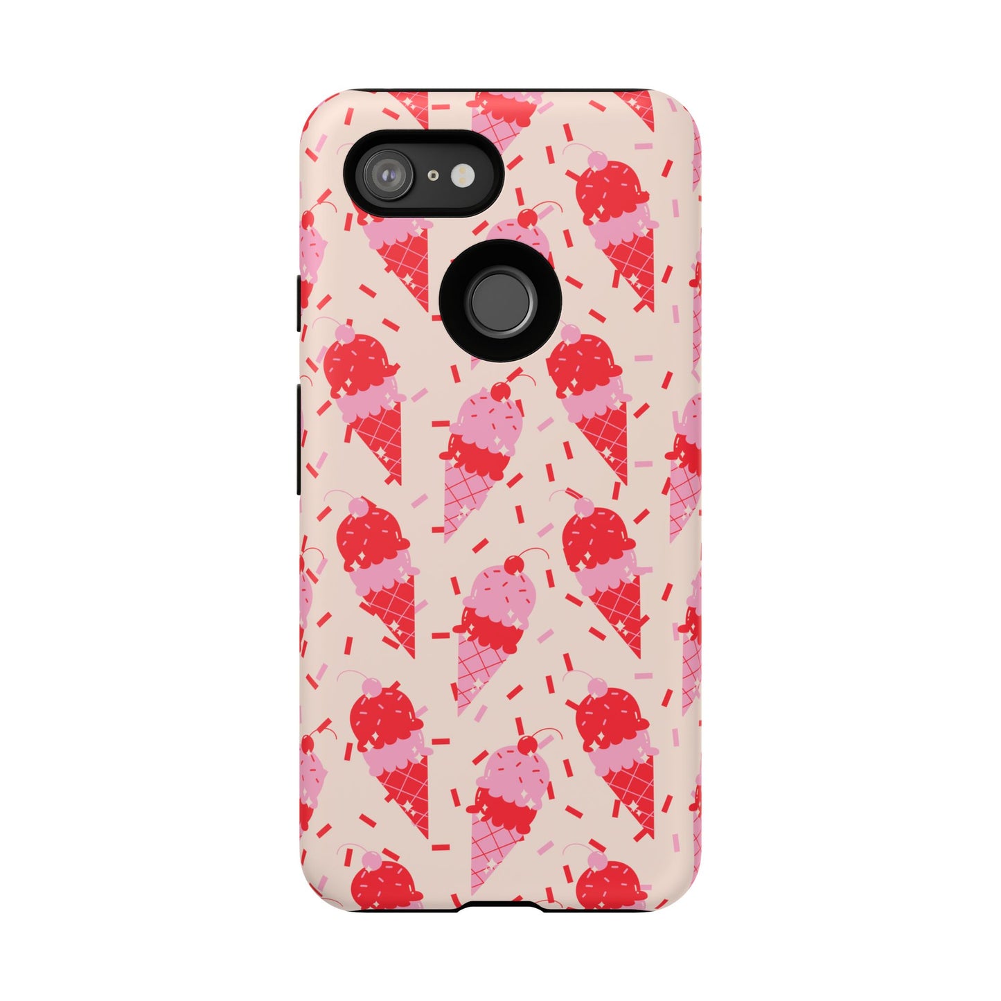 Ice Cream Phone Case - Cute Tough Cases for Ice Cream Lovers, Fun Summer Accessory, Birthday Gift, Colorful iPhone Cover