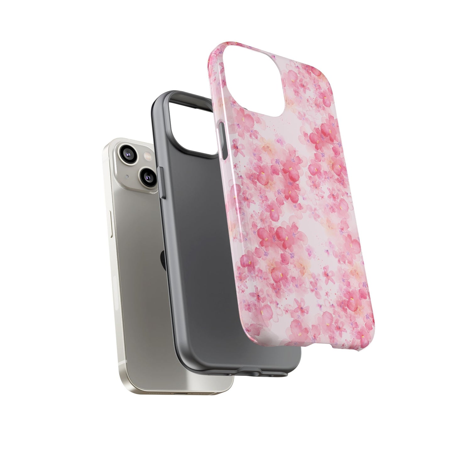 Floral Phone Case - Tough Cases with Pink Blossom Design