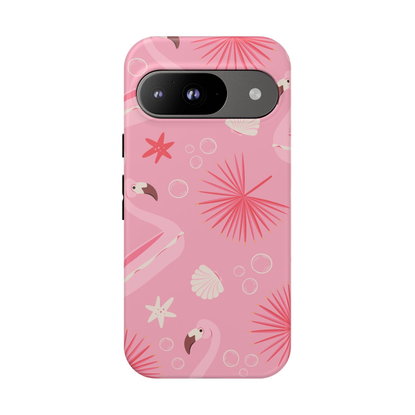Tough Cases: Tropical Flamingo Phone Case for Summer Vibes