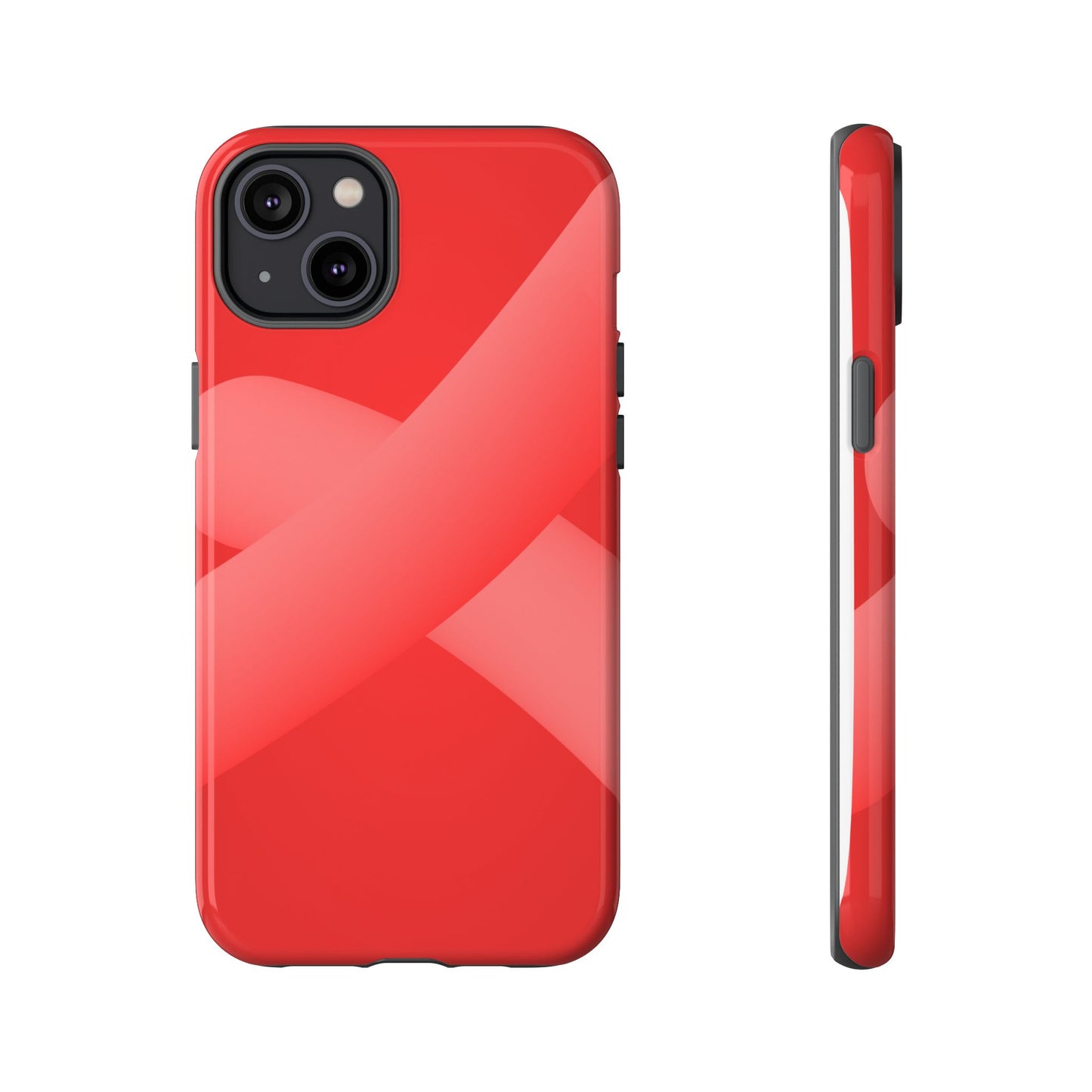 Stylish Tough Phone Case - Modern Red Design for Ultimate Protection