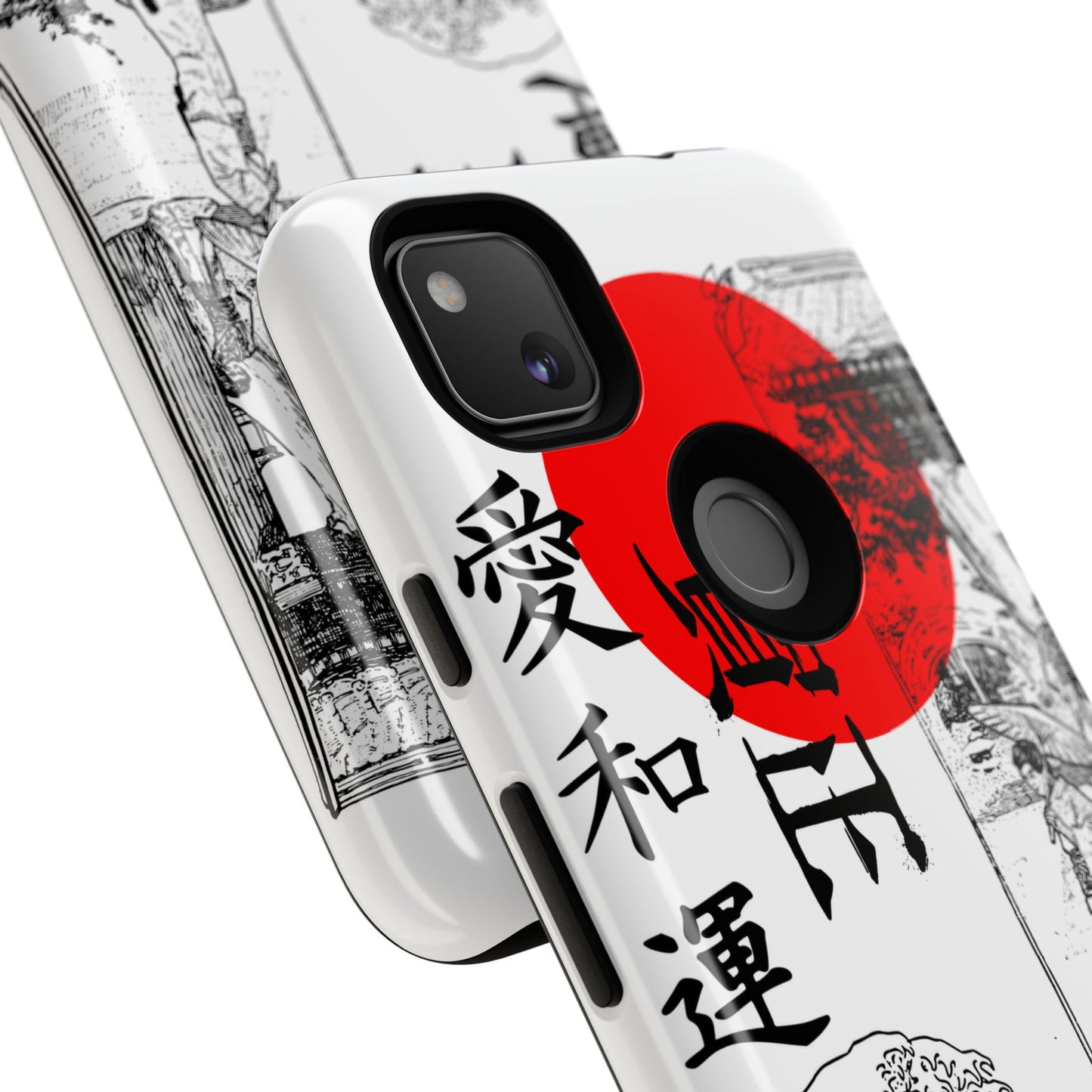 Japanese Zen Art Phone Case - Tough Cases with Wave Design