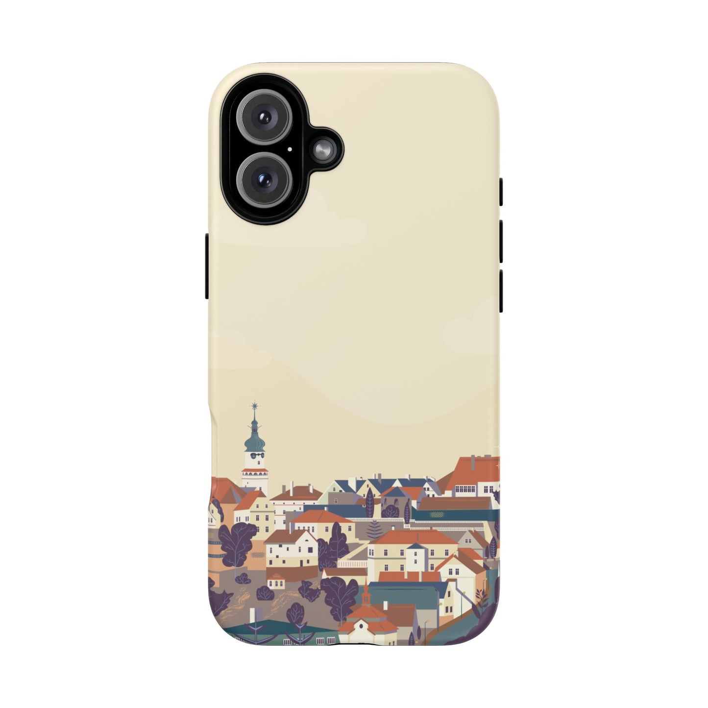 Artistic Phone Case - Charming Village Design