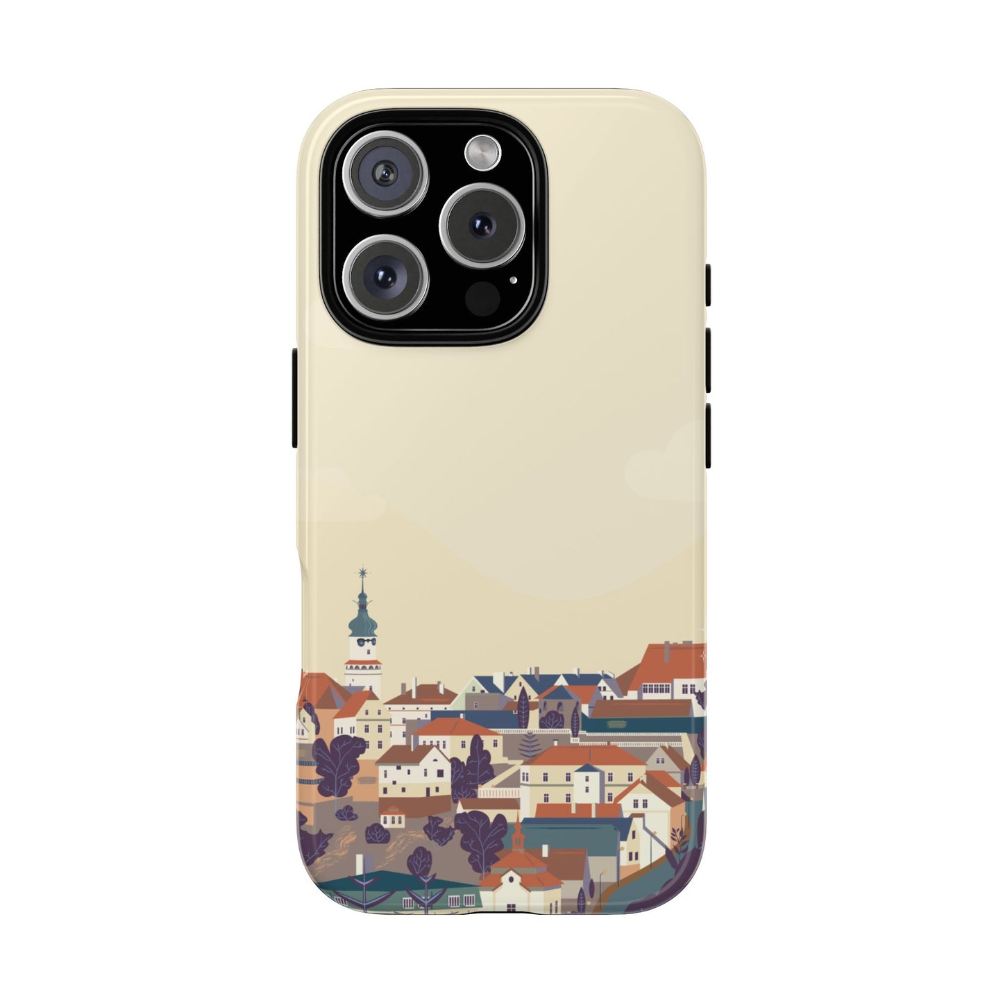 Artistic Phone Case - Charming Village Design