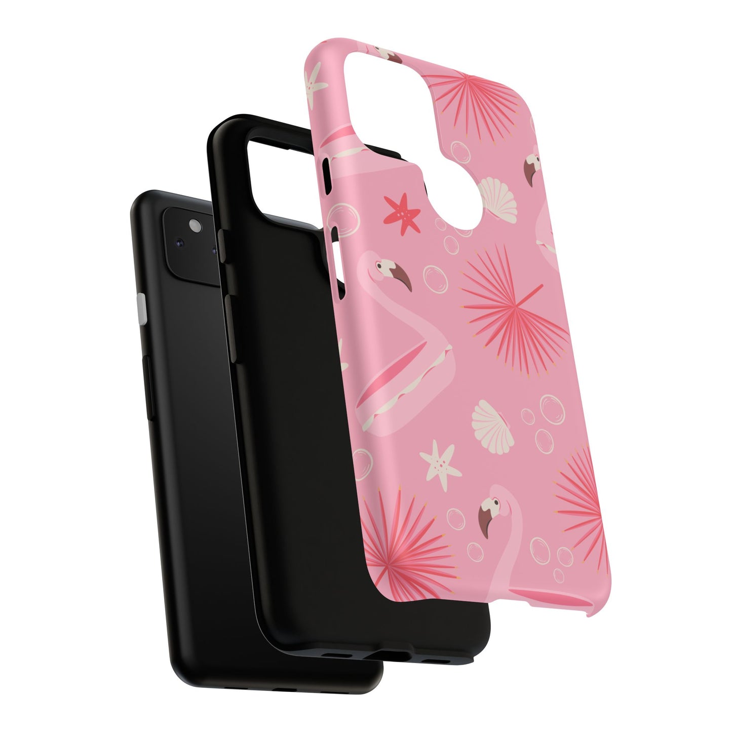 Tough Cases: Tropical Flamingo Phone Case for Summer Vibes