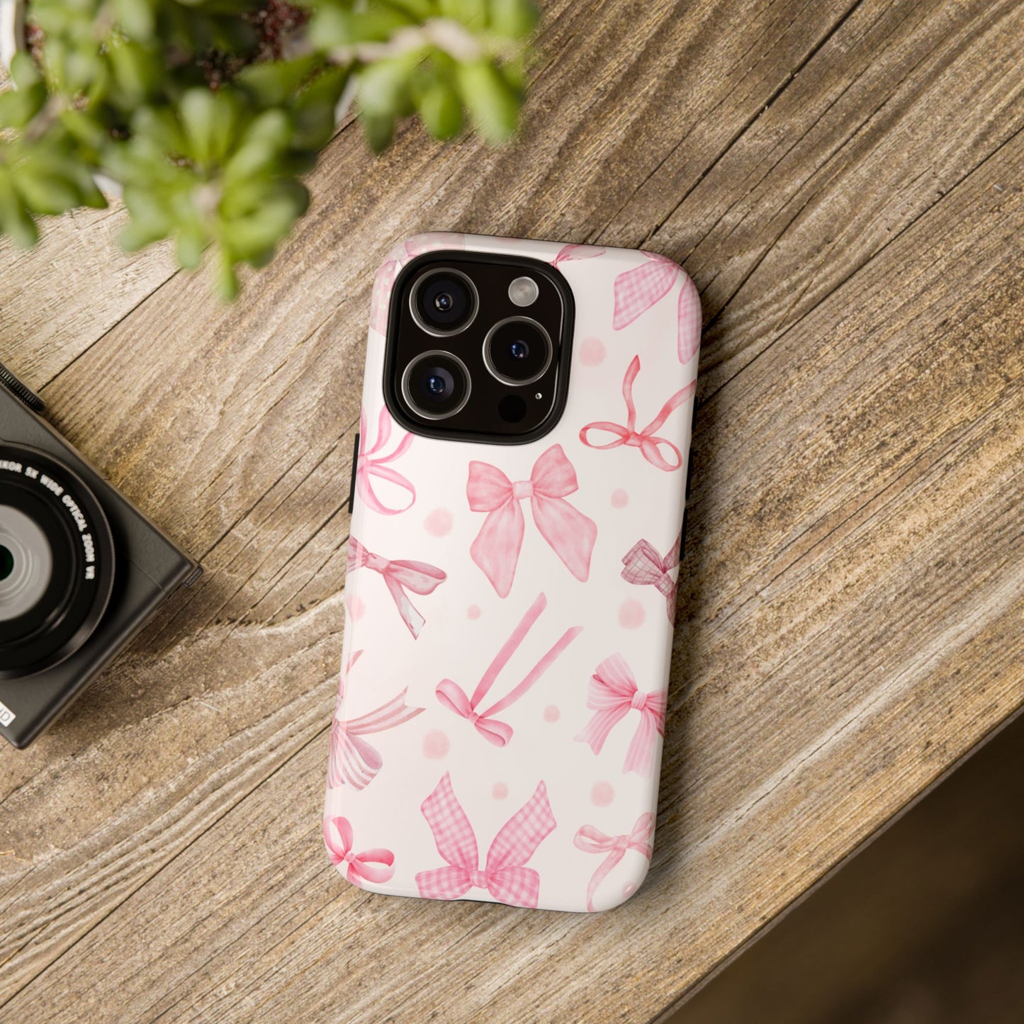 Beautiful Pink Bow Phone Case - Tough Case for Stylish Protection