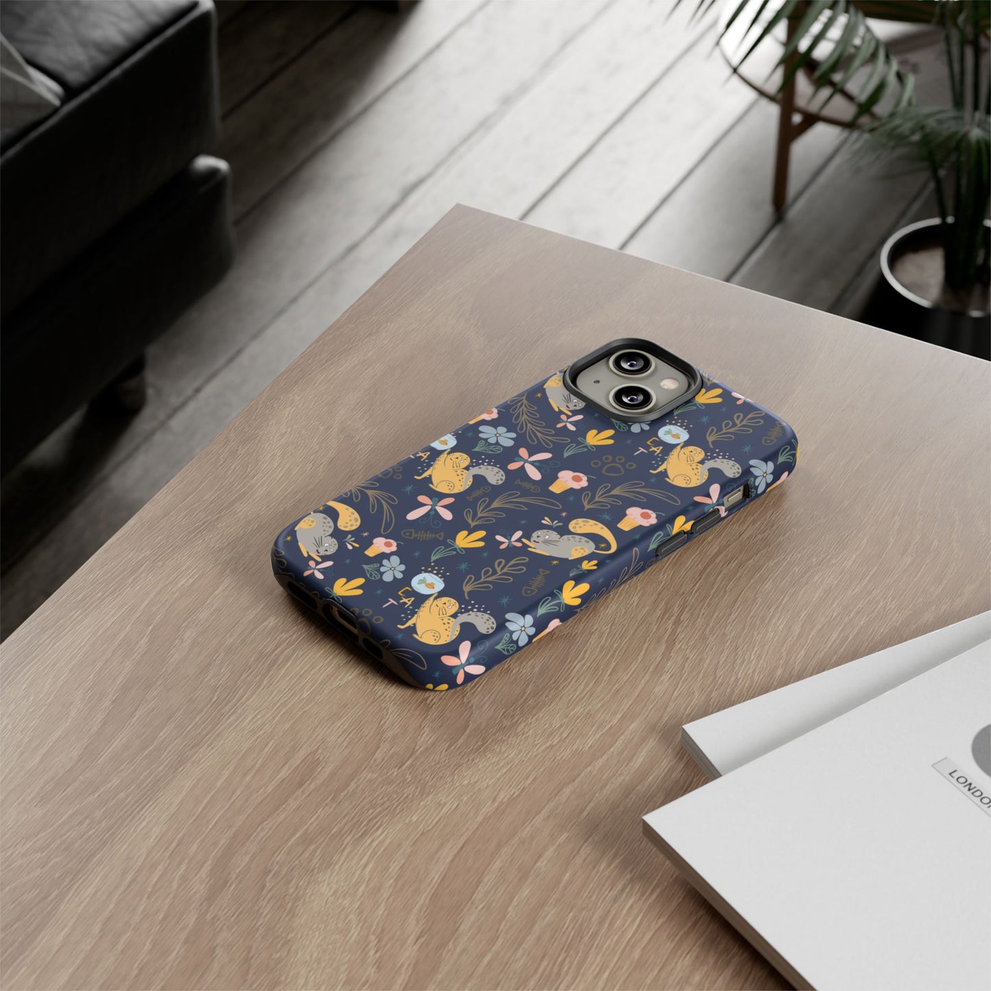Cat-Themed Tough Phone Case - Tough Case For Stylish Protection