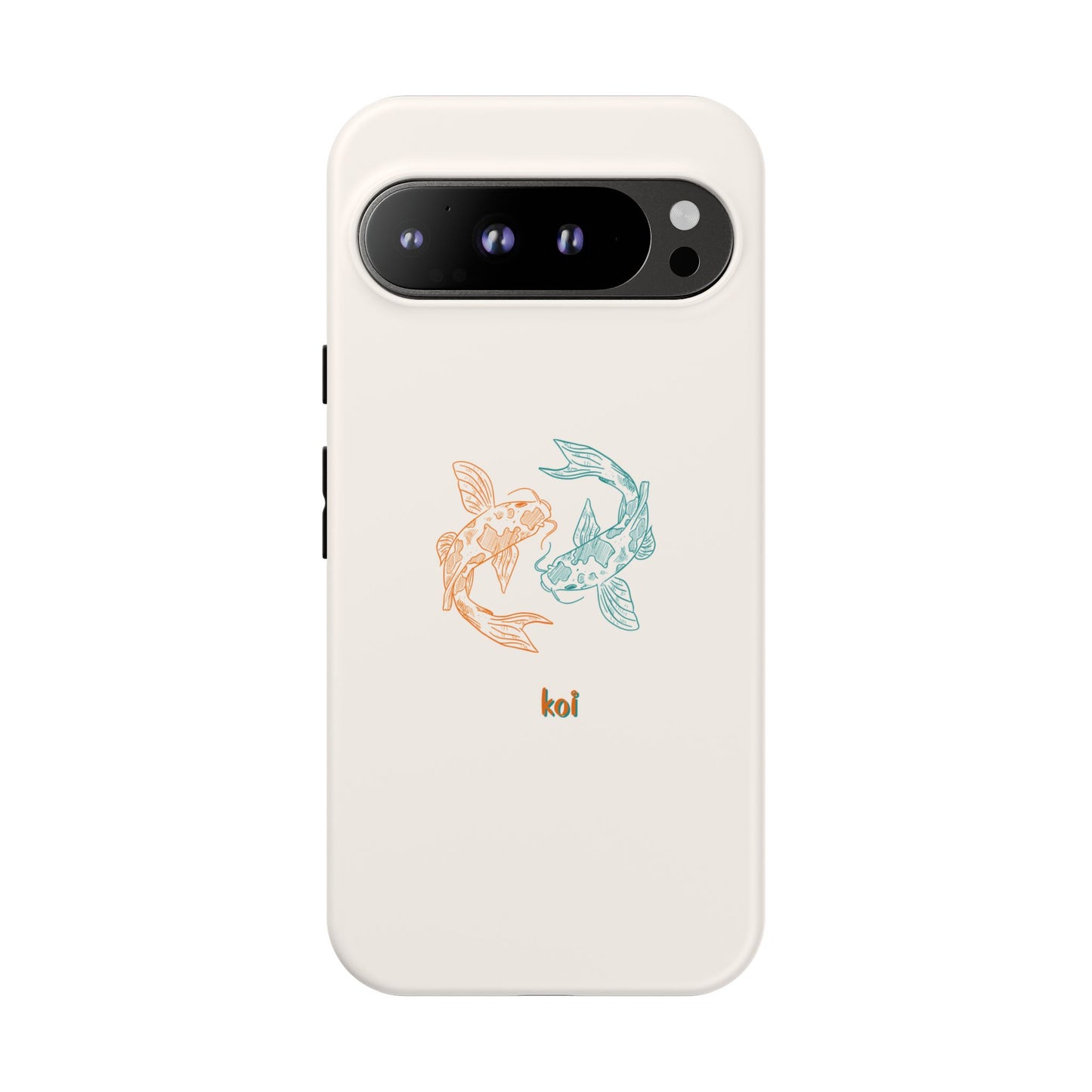 Koi Fish Tough Phone Case - Stylish & Durable Design for Aqua Lovers