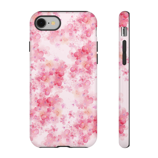 Floral Phone Case - Tough Cases with Pink Blossom Design