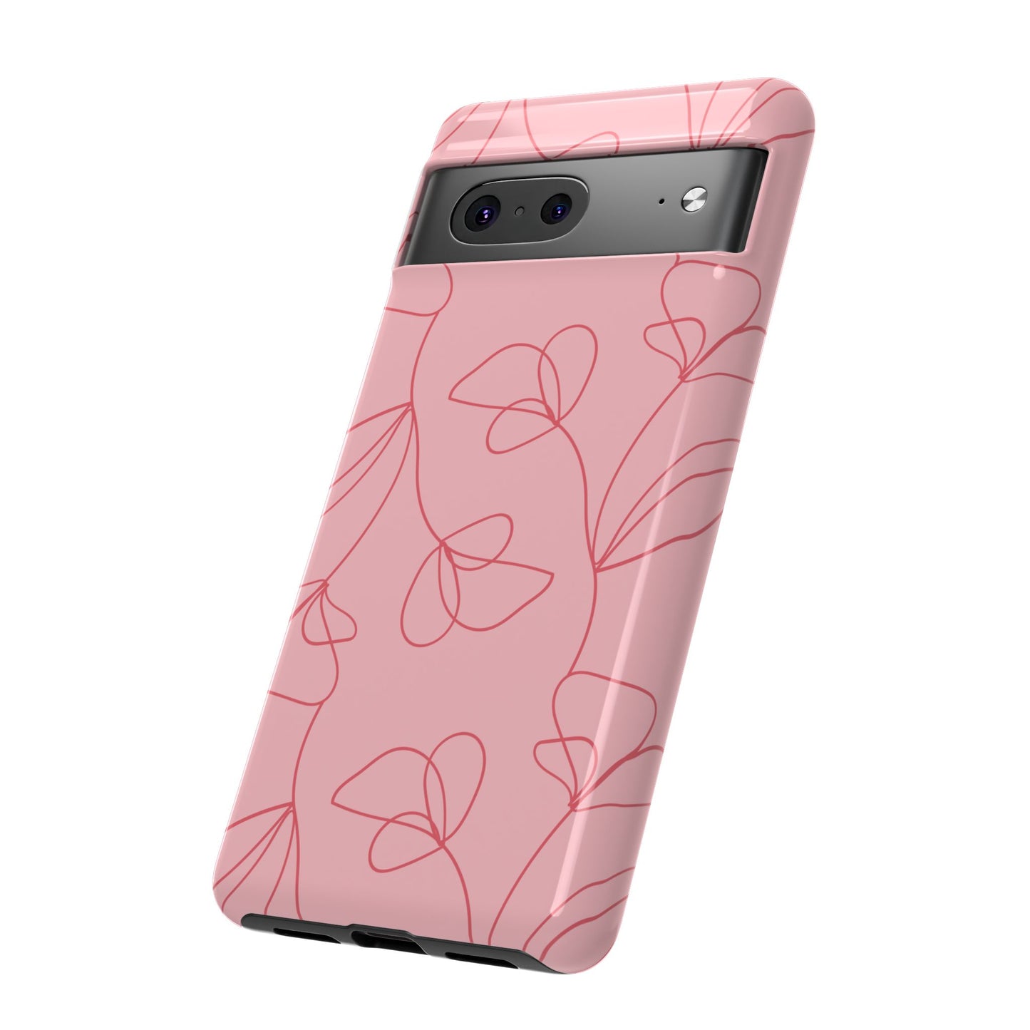 Tough Cases: Elegant Floral Phone Case - Durable Protection with Stylish Design