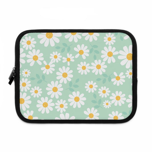 Floral Laptop Sleeve - Cute Daisy Design for Protection and Style