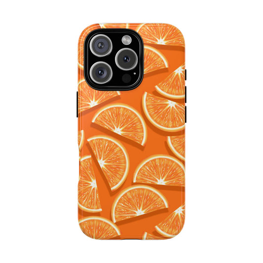 Vibrant Orange Slice Phone Case - Tough Cases for Phone Protection