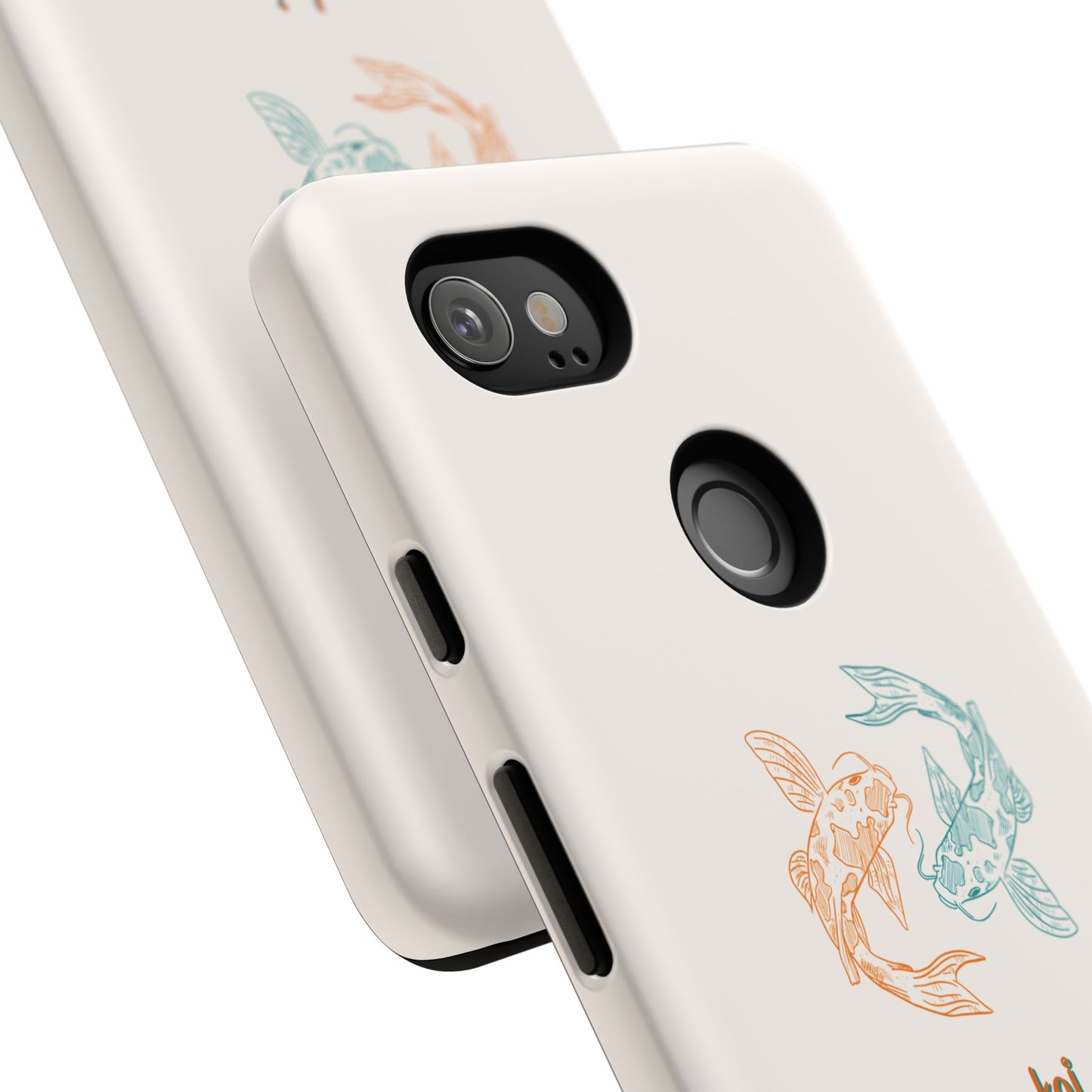 Koi Fish Tough Phone Case - Stylish & Durable Design for Aqua Lovers