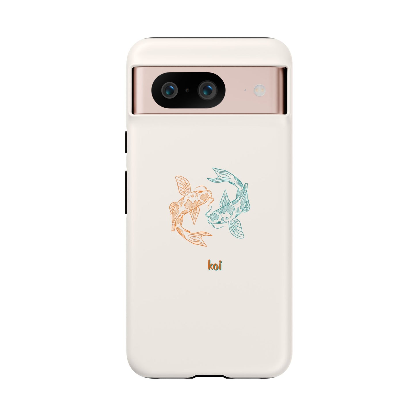 Koi Fish Tough Phone Case - Stylish & Durable Design for Aqua Lovers