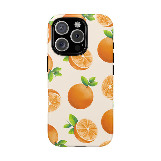Citrus Print Phone Case - Stylish Tough Cases for Fruit Lovers