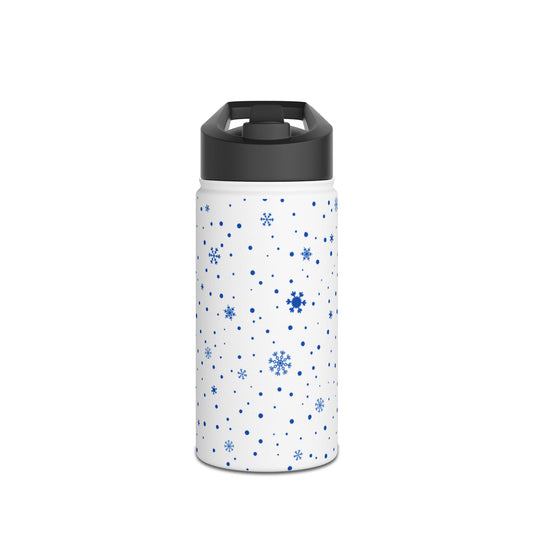 Snowflake Design Stainless Steel Water Bottle – Stylish & Durable Hydration for Winter Adventures