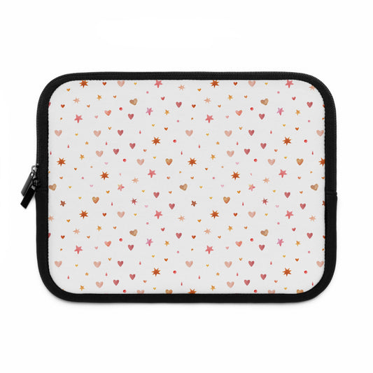 Whimsical Hearts Laptop Sleeve - Stylish Laptop Case for Sweethearts and Students