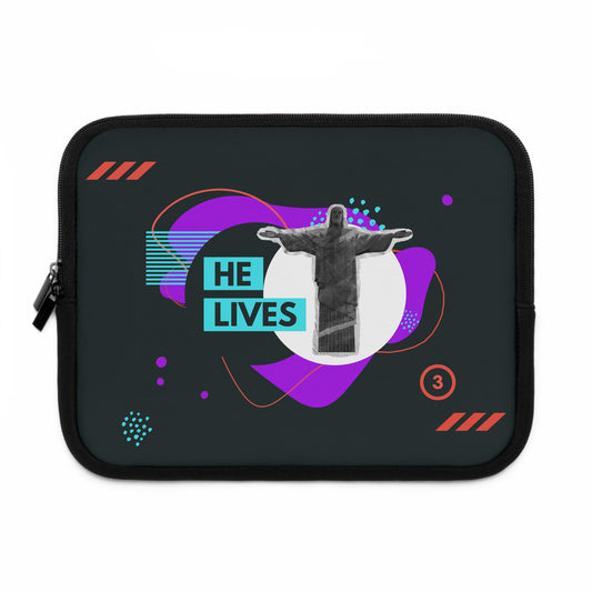 Stylish Laptop Sleeve - 'He Lives' Design for Tech Enthusiasts
