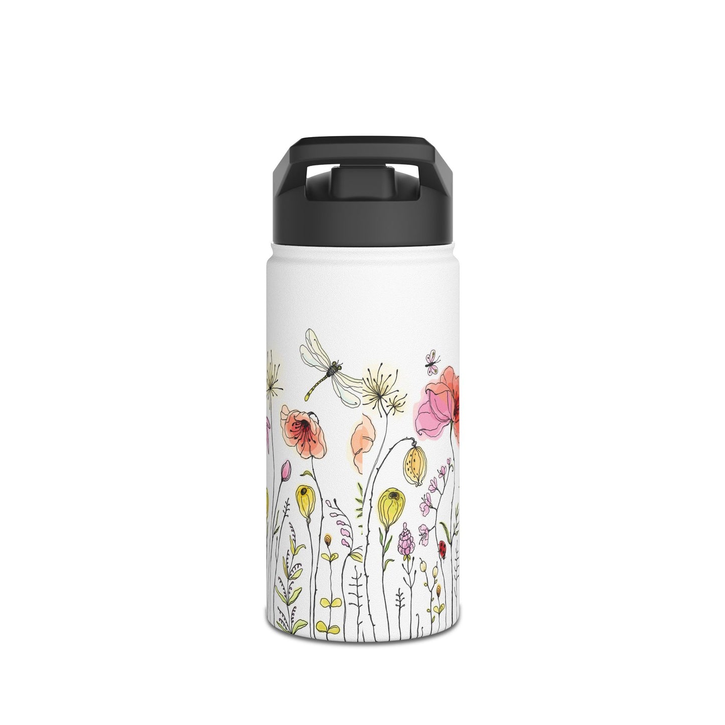 Floral Stainless Steel Water Bottle - Eco-Friendly & Stylish Hydration