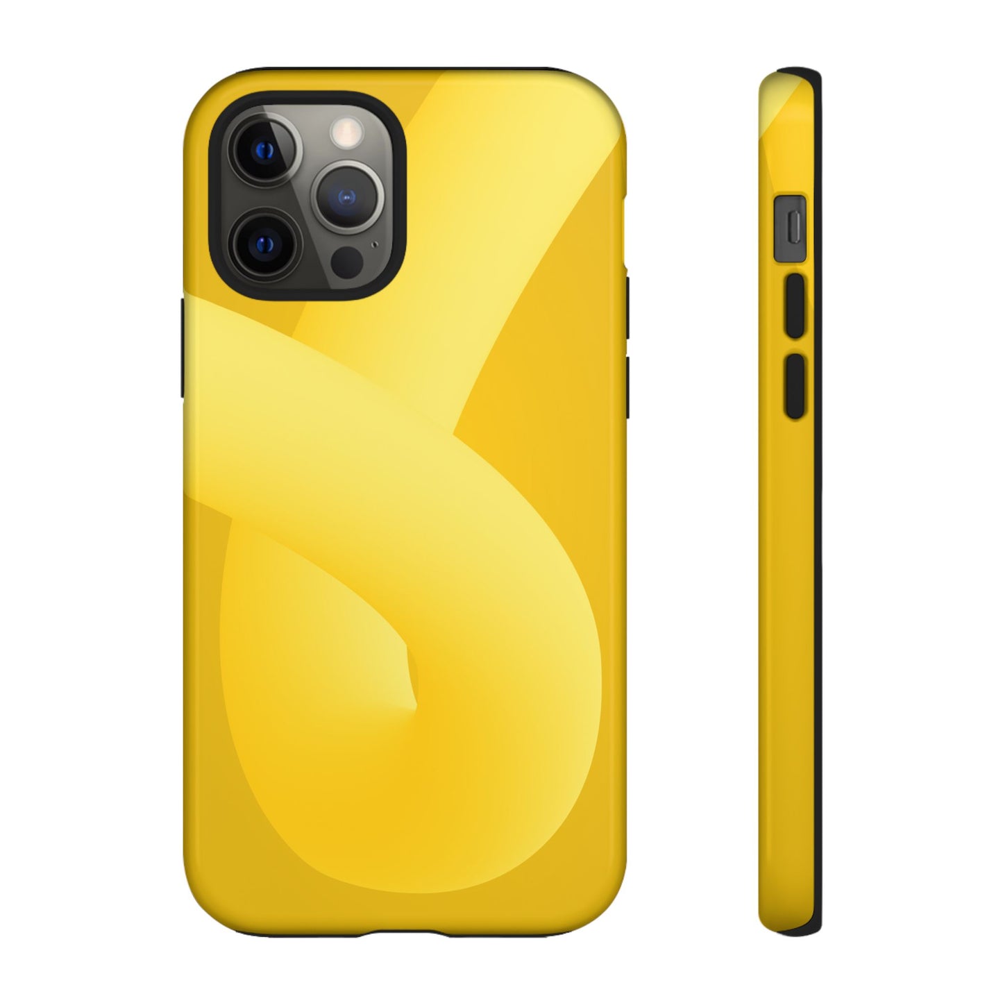 Stylish Tough Phone Case - Modern Yellow Design for Ultimate Protection