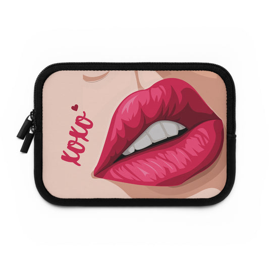 XOXO Lip Print Laptop Sleeve | Stylish & Protective Case for Tech Lovers