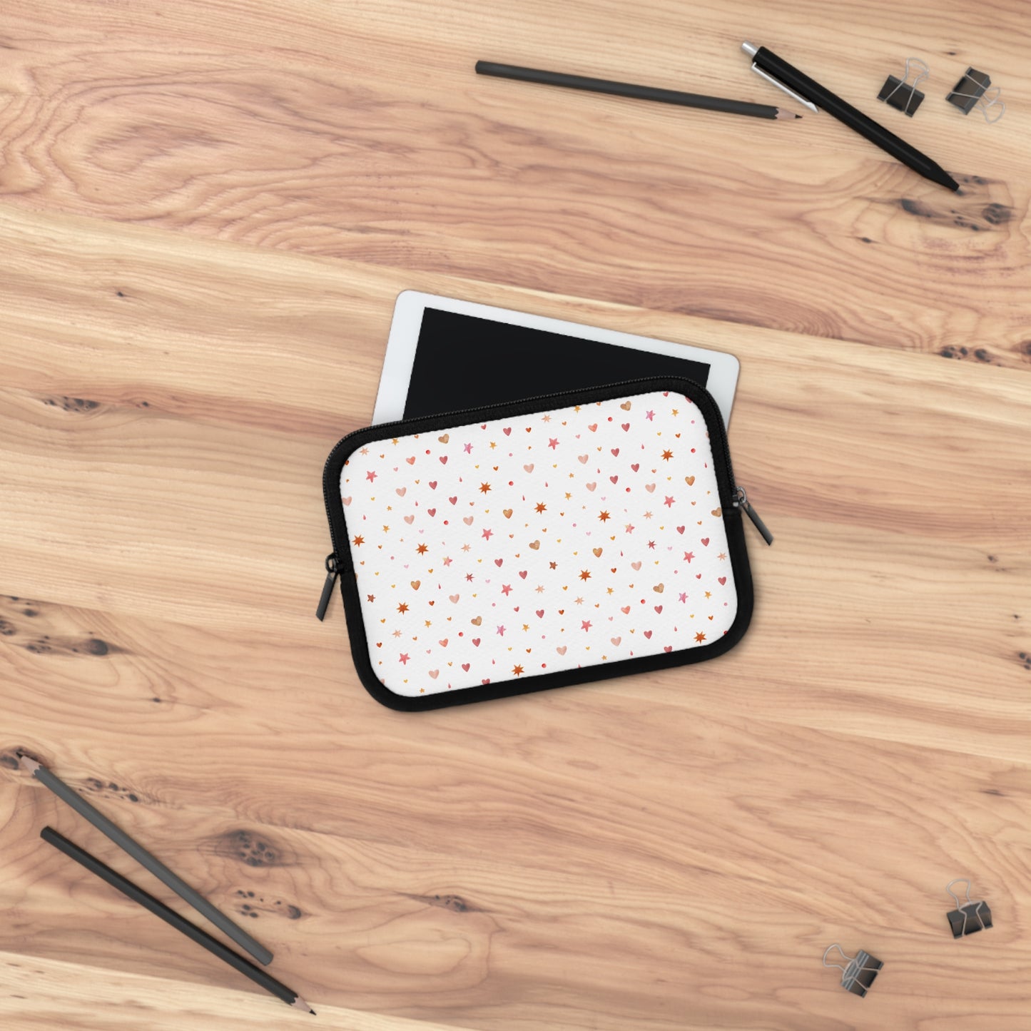 Whimsical Hearts Laptop Sleeve - Stylish Laptop Case for Sweethearts and Students