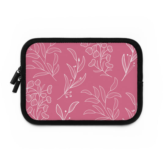 Floral Pink Laptop Sleeve - Stylish, Protective Case for Laptops & Tablets