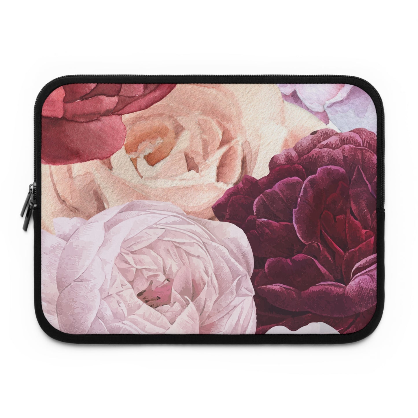Elegant Floral Laptop Sleeve for Women - Stylish Protection for Your Device