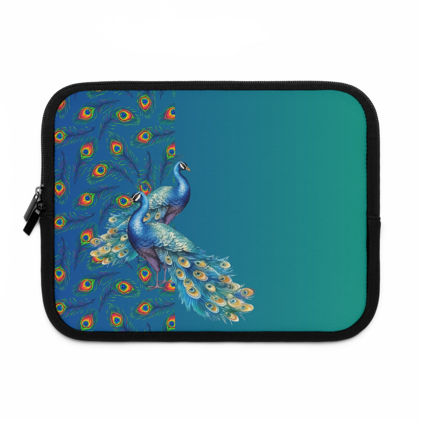 Colorful Peacock Laptop Sleeve - Stylish and Protective Case for Women
