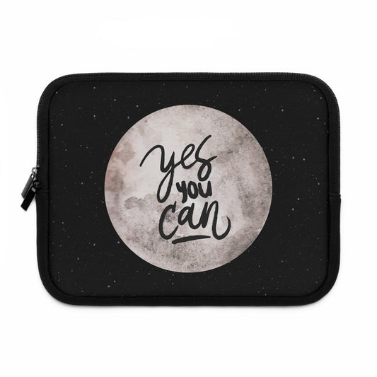 Inspirational Laptop Sleeve - 'Yes You Can' Design