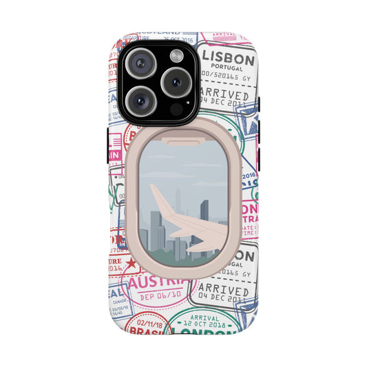 Travel-Themed Phone Case with Airplane Design