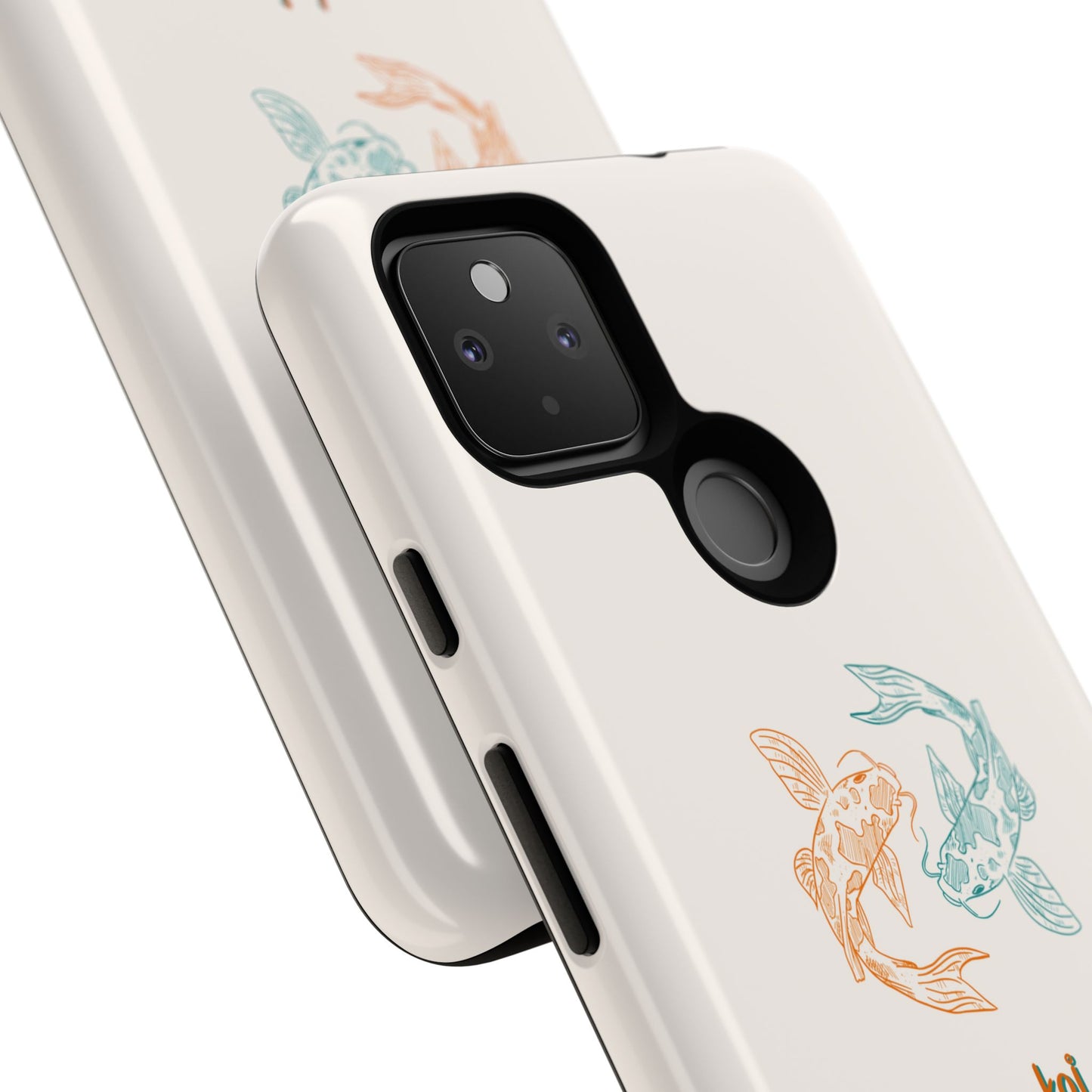 Koi Fish Tough Phone Case - Stylish & Durable Design for Aqua Lovers